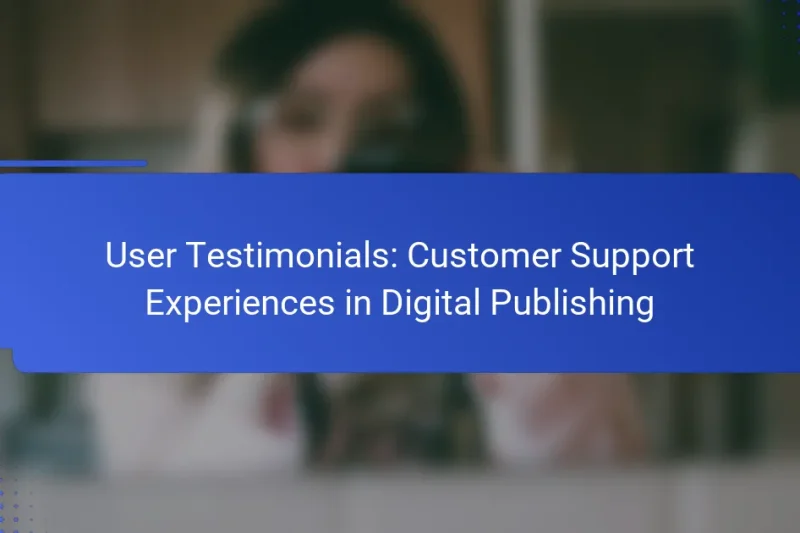 User Testimonials: Customer Support Experiences in Digital Publishing